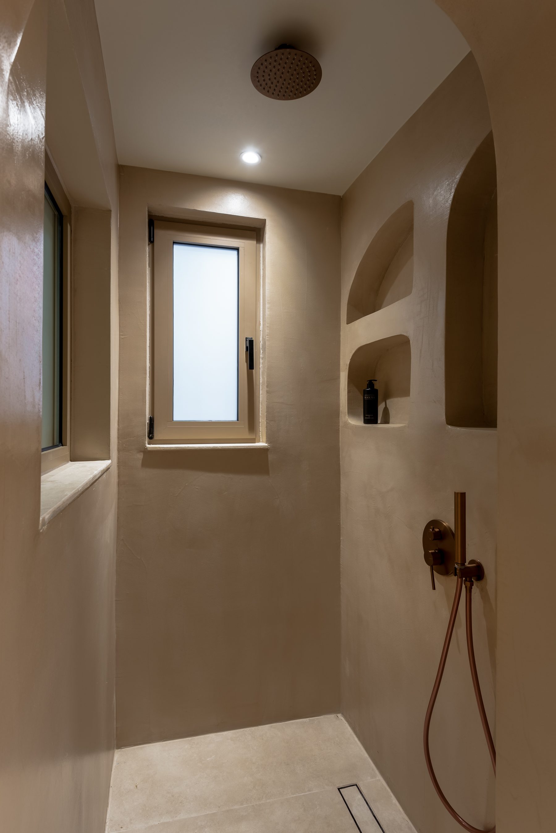 Devina Two — master ensuite shower with natural stone