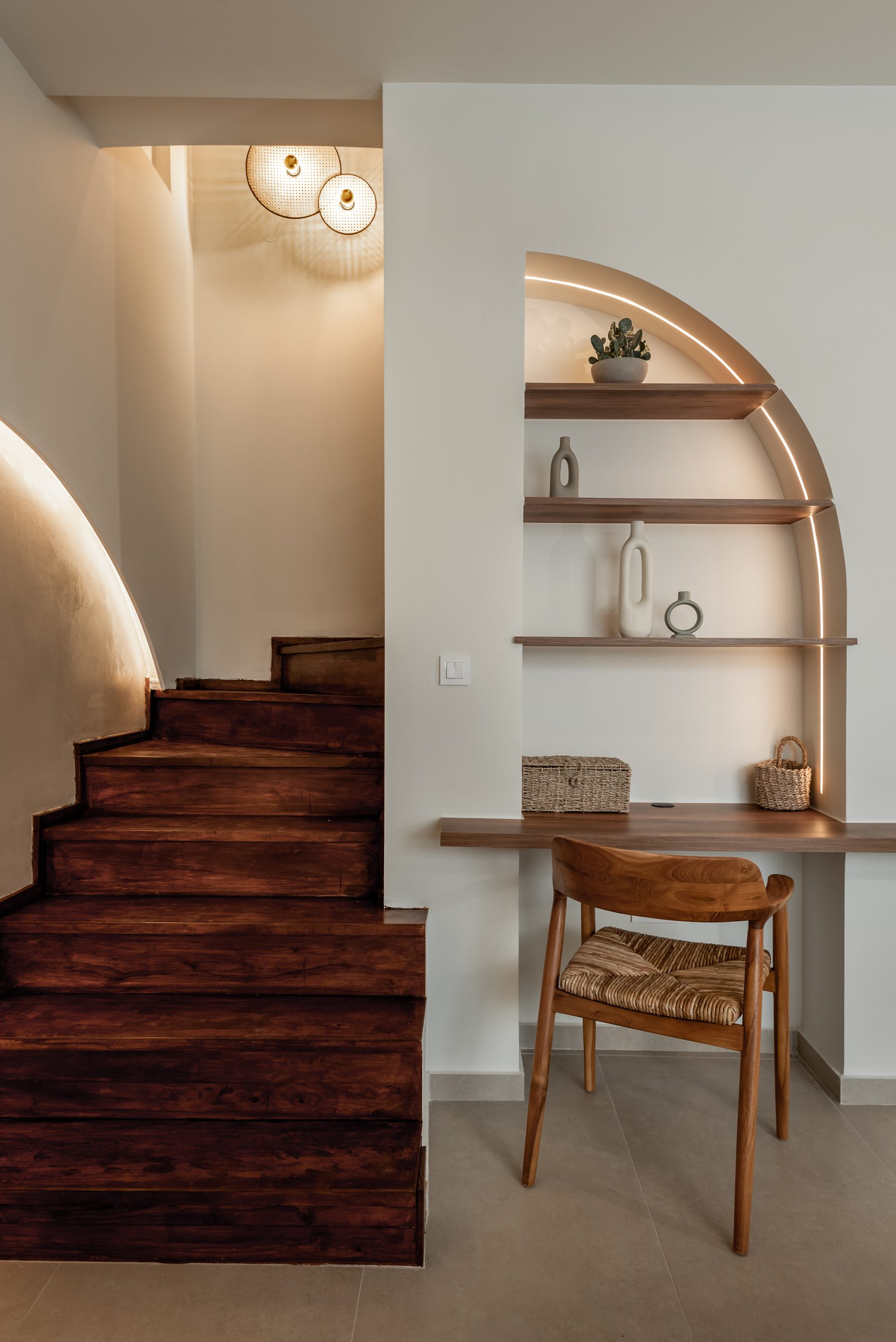 Devina Two — living room bathed in Mediterranean evening light